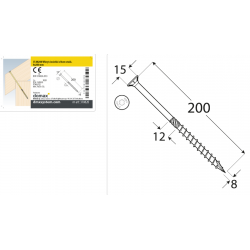 DMX 310820 - CS 08200 Wkręt ciesielski 8x200 - (50/op) 